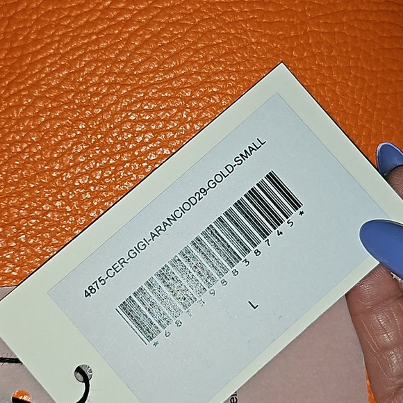 Orange Leather Tote Bag - Picture 2 of 16